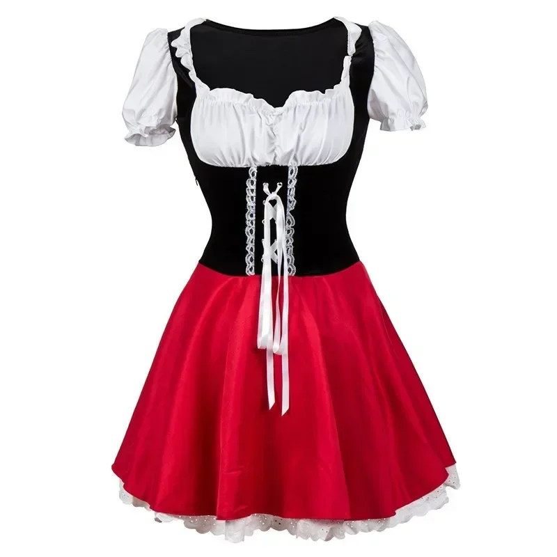 Halloween Little Red Riding Hood Costume Princess Dress Christmas Adult Performance Costume Ball Fairy Tale