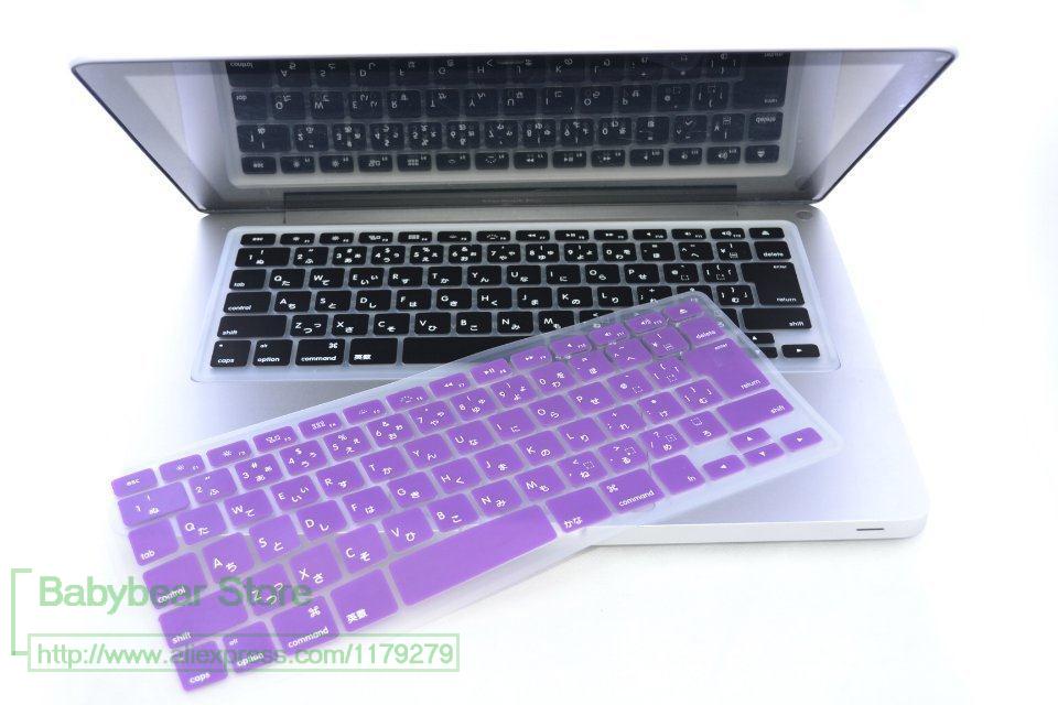 Couverture de clavier japonais pour MacBook Pro 13 15 17 Unibody et protecteur pour Mac Book Air Retina 13.3 15.4 clavier japon