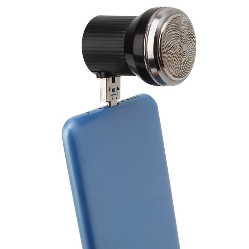 Sanq elektrisk barbermaskine mini bærbar usb-strømstik skægtrimmer barbermaskine