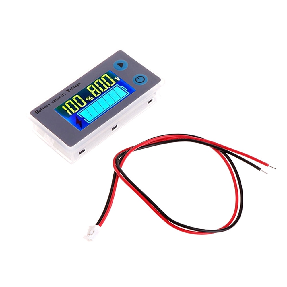 Js -c33 10-100v universele lcd auto zuur lood lithium batterij capaciteitsindicator digitale voltmeter spanningstester monitor meter