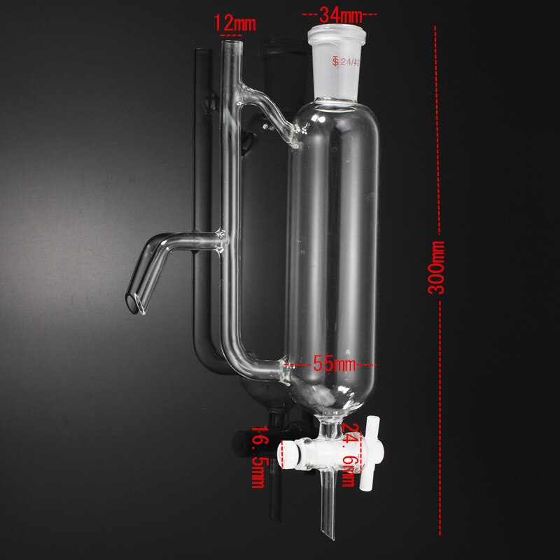 24/40 250ml Glas Öl Wasser Empfänger Separator Ätherisches Öl Destillation Bausatz Teil Labor destillation Bausatz