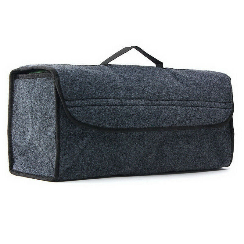 Mærke stil stor skridsikker bil bagagerum bagagerum opbevaring organisator grå sag værktøj taske: Default Title