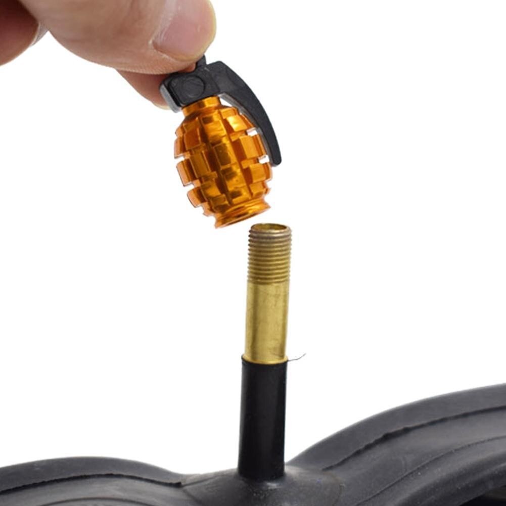 5 färger ventilkåpa cykel munskydd mtb cykel täckt dammstång luftventil dra åt tillbehör cykel mun fälgar  x5 l 4