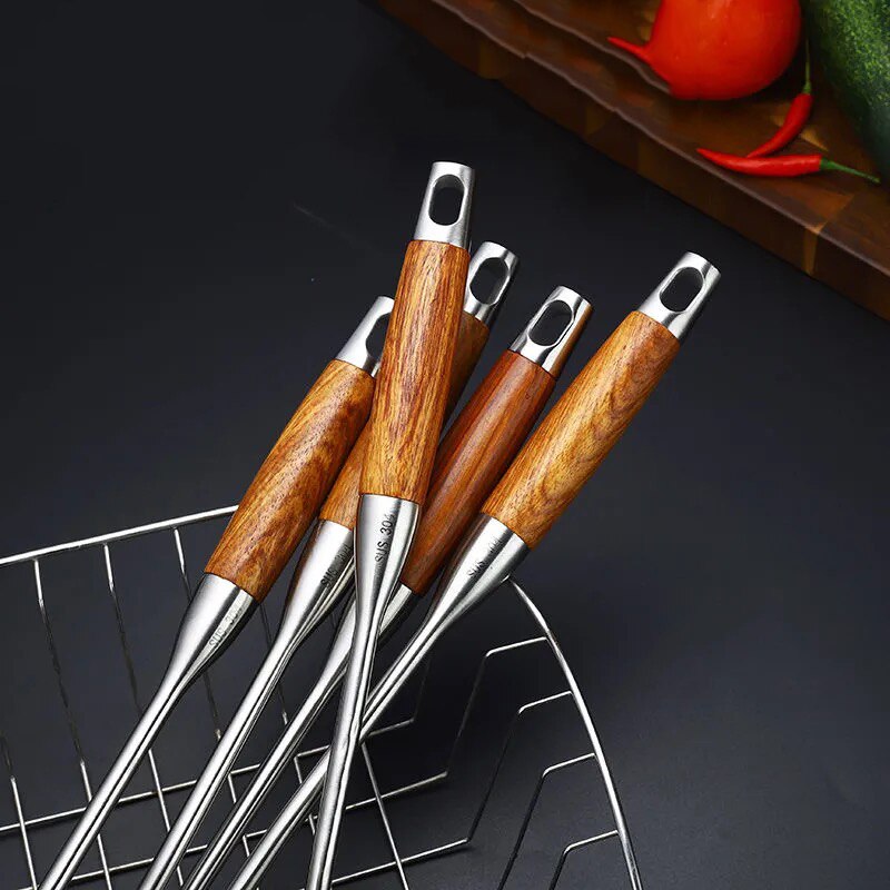 Rosewood Handle Wok Spatula Slotted Turner 304 Stainless Steel Utensil Set Kitchen Cooking Tools cocina utensilio
