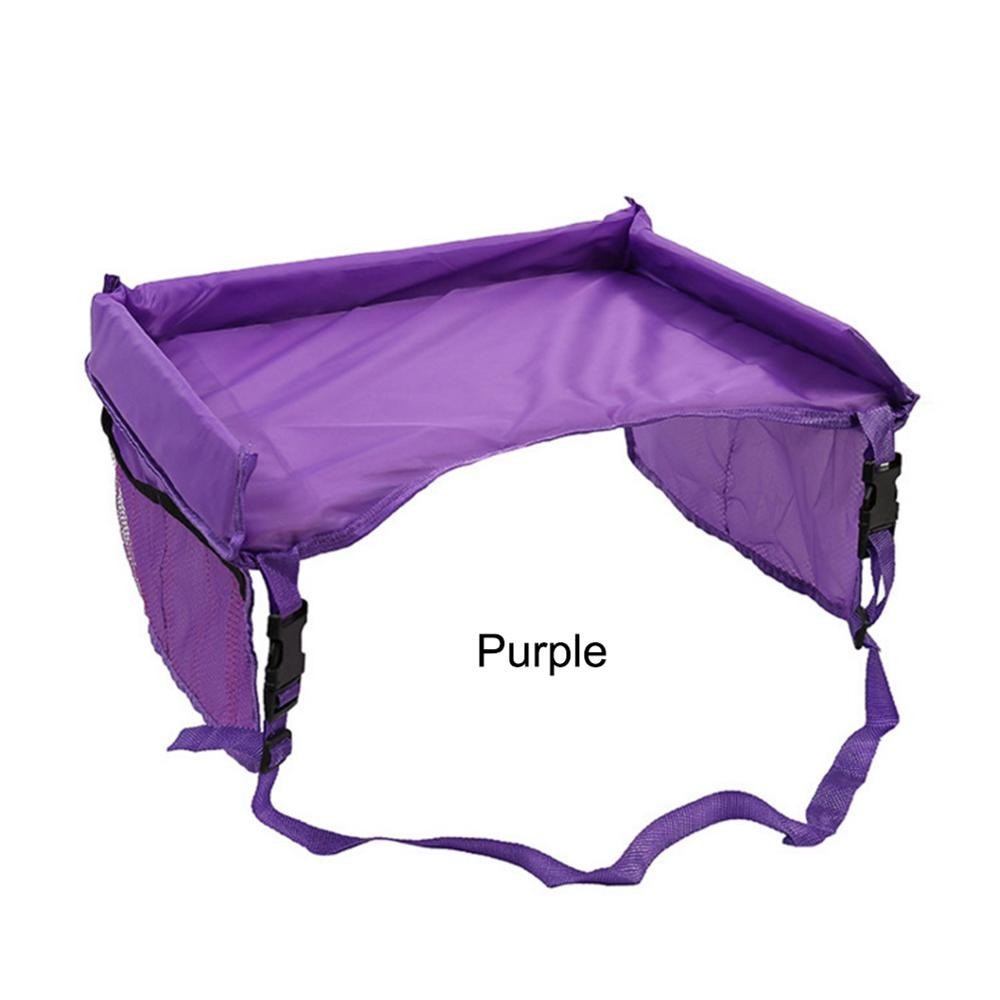 Bandeja para asiento de coche para niños y bebés, silla de bebé, mesa portátil con correa ajustable, mesa para niños, almacenamiento de alimentos, soporte para agua, escritorio: C