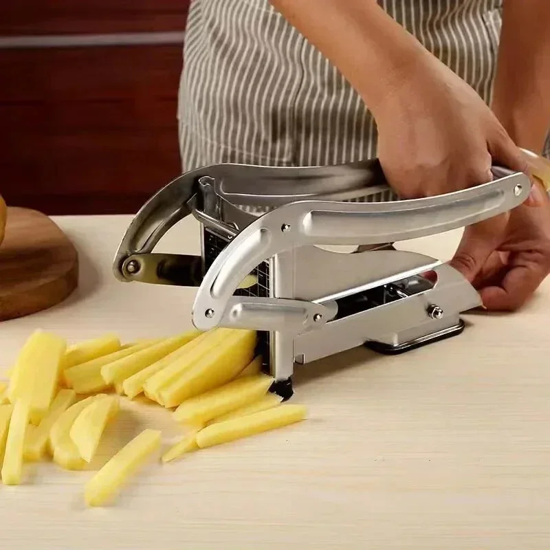 Máquina cortadora de patatas multifunción, cortador Manual de verduras de acero inoxidable, herramienta para cortar patatas, pepinos, frutas y verduras