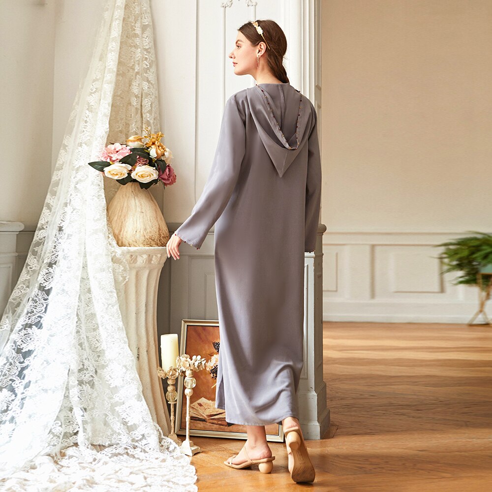 Robe avec Hijab pour femme musulmane, avec Hijab