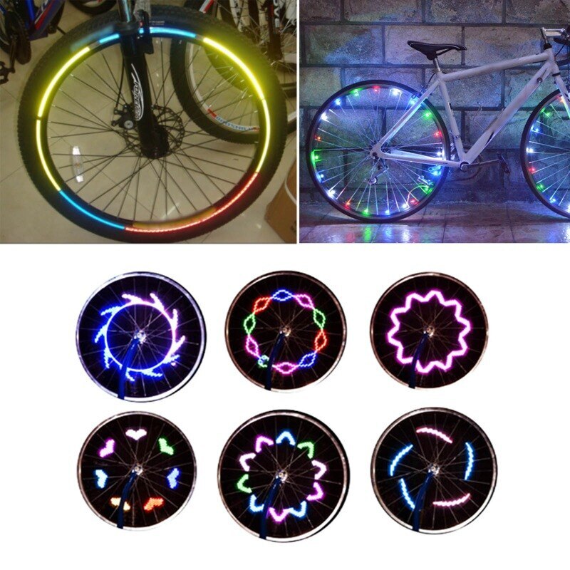 Vélo rayons lumineux Premium LED roue de vélo lumières pour vélo route montagne accessoires de plein air