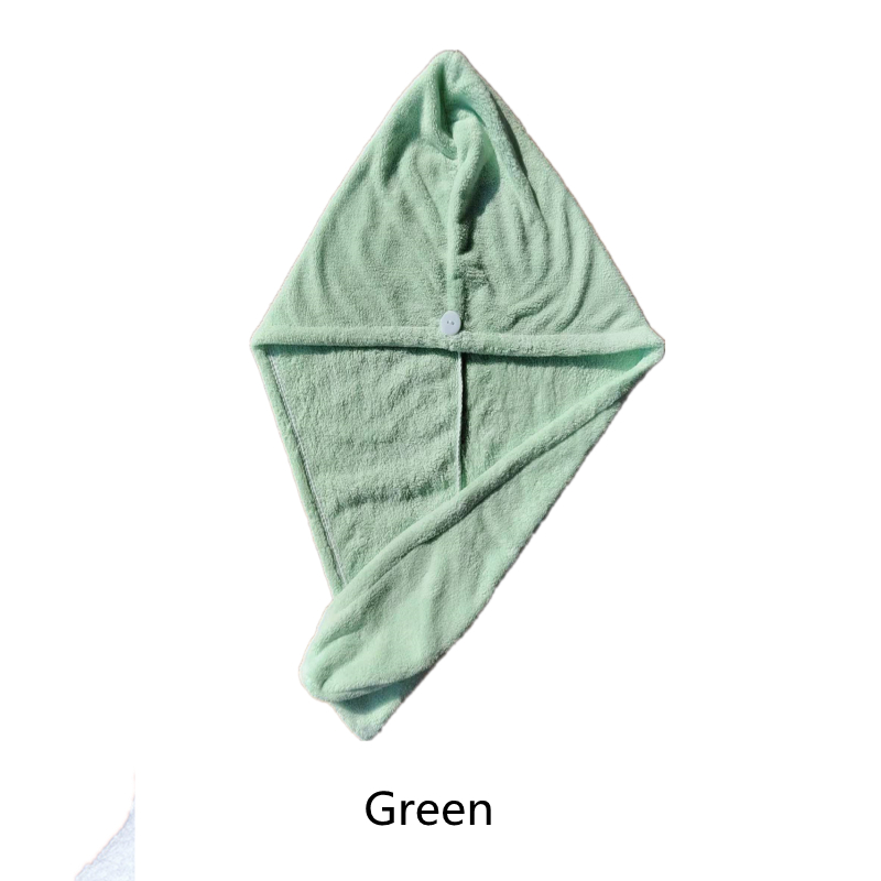 Toalla microfibra para cabello seco toallas de baño antiácaros toalla de baño para el cuidado del cabello de: Green