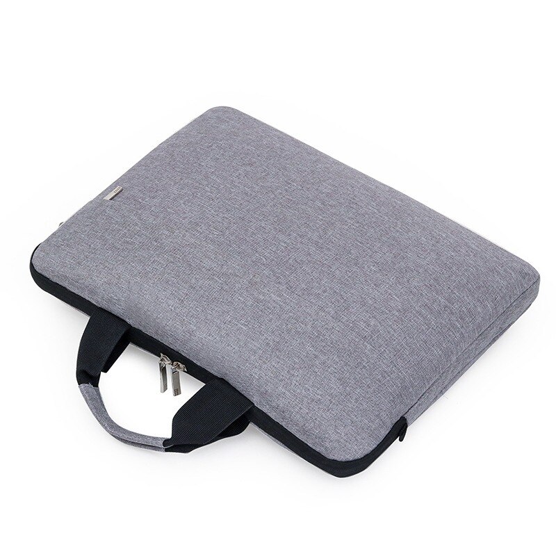 Ultradunne laptoptas 13/14 inch heren schokbestendige schoudertas voering notebooktas casual eenvoudig grote capaciteit grote laptoptas
