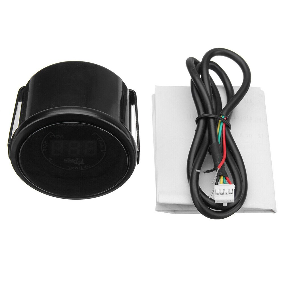 20LED Auto AFR Monitor Air Fuel Ratio Gauge Oil Temperature Racing Meter Instrument Digital Analog Car Indicator 12V Blue Light