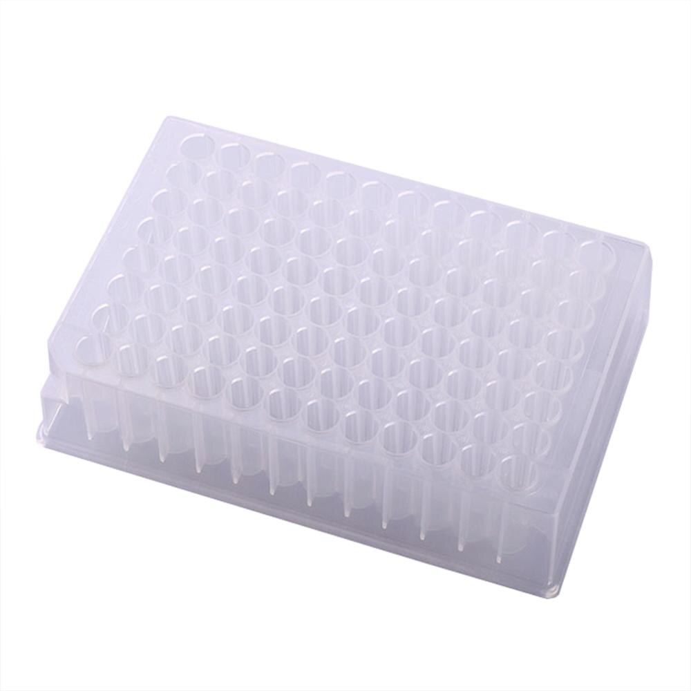 Deep Hole Plate Laboratory Supplies 96 Wells Sterile Sample Clear PP Plastic High Capacity Collect Store Bacteria Culture Plate