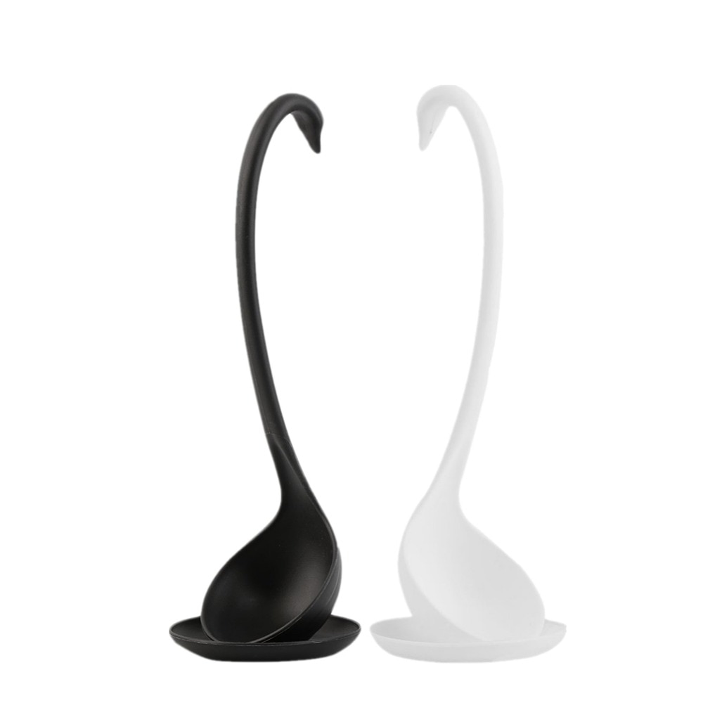 Zwaan Pollepel Lepels Unieke Zwaan Vormige Pollepel Speciale Swan Lepels Nuttig Keuken Koken Tool Plastic Pollepel Thuis Tafel Decor