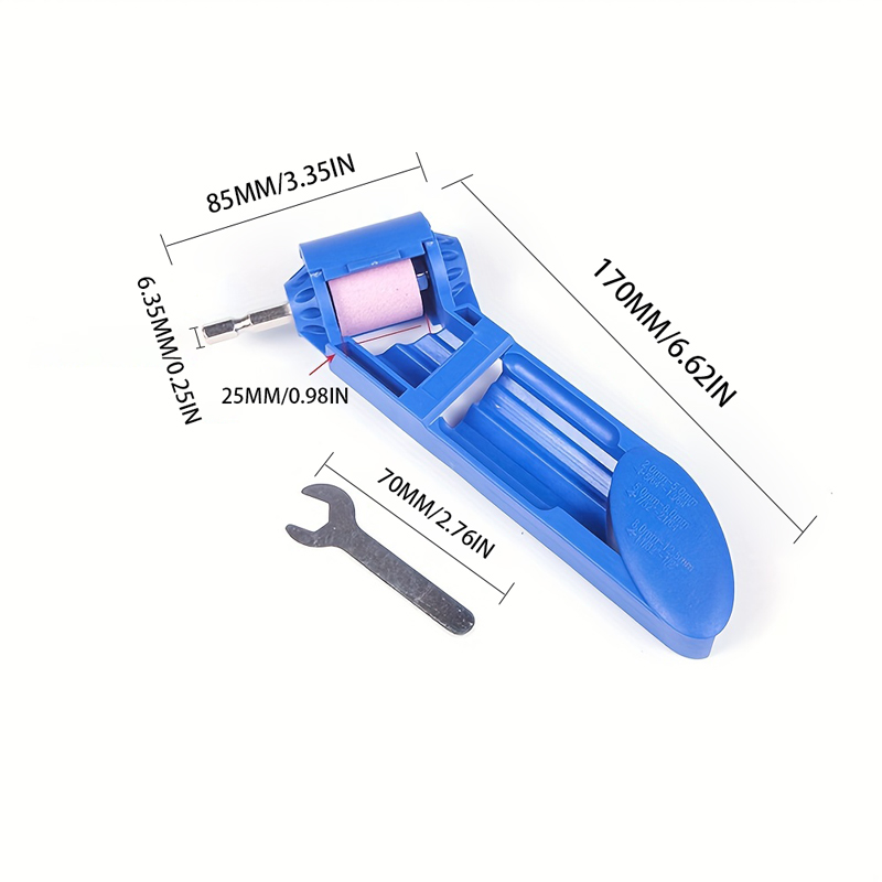 Afiador de broca portátil, apontador de broca de diamante, ferramenta de moagem de moedor de broca: Azul