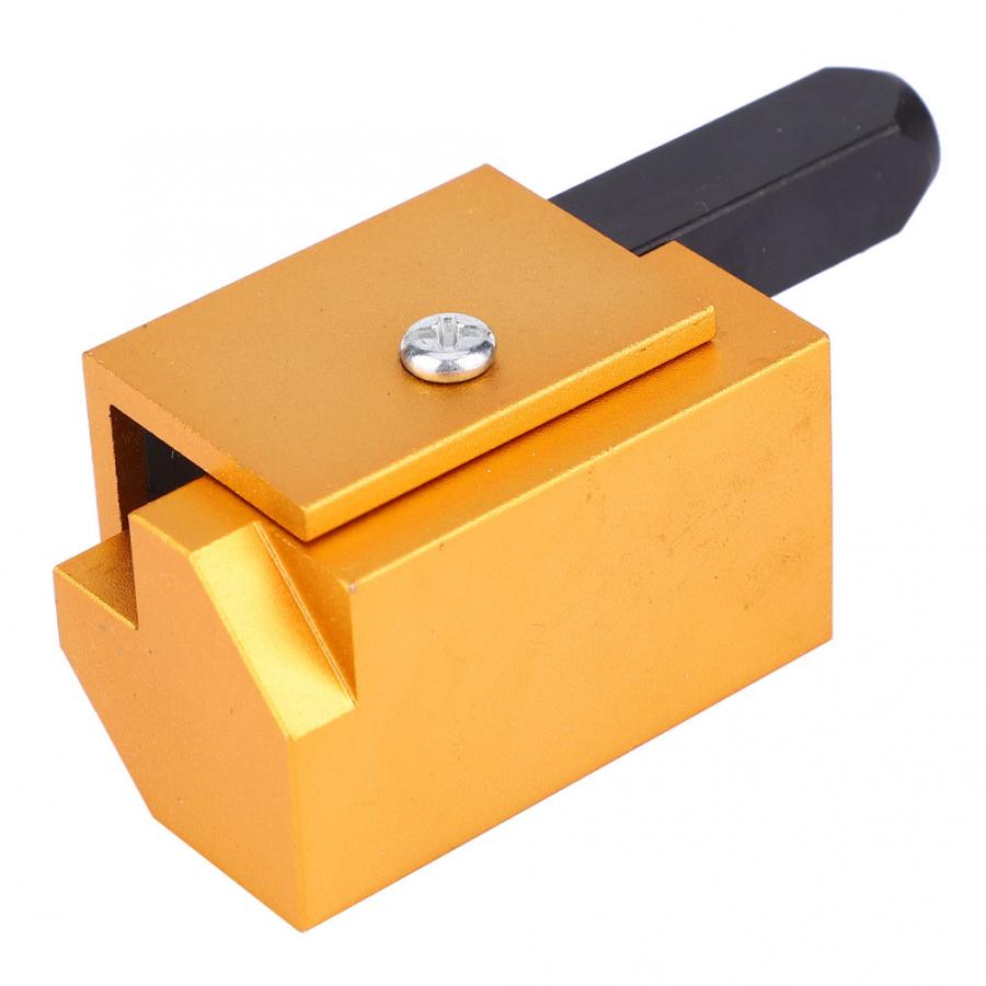 Woodworking Punch Chisel Aluminium Alloy Square Embedded Hinge Door Lock Groove Angle Chisel Woodworking Tool