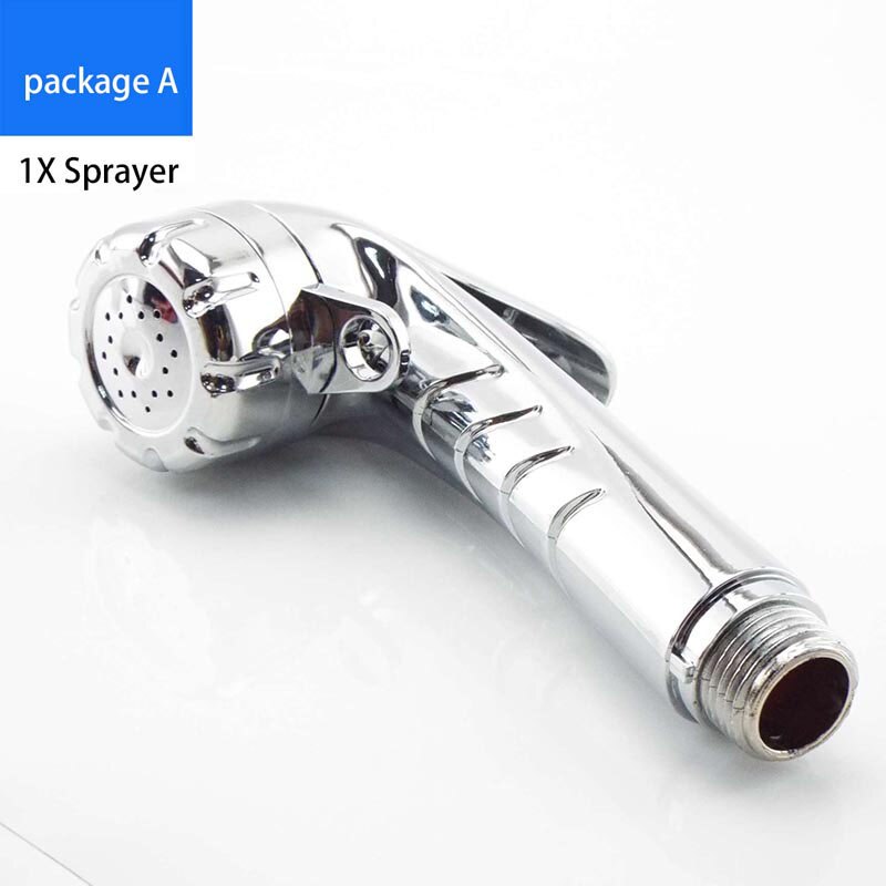Toilet Hand Held Bidet Spray Shower Head set system Hose Connector Douche Kit Valve Bathroom Bidet Sprayer Jet Tap Holder: Package A