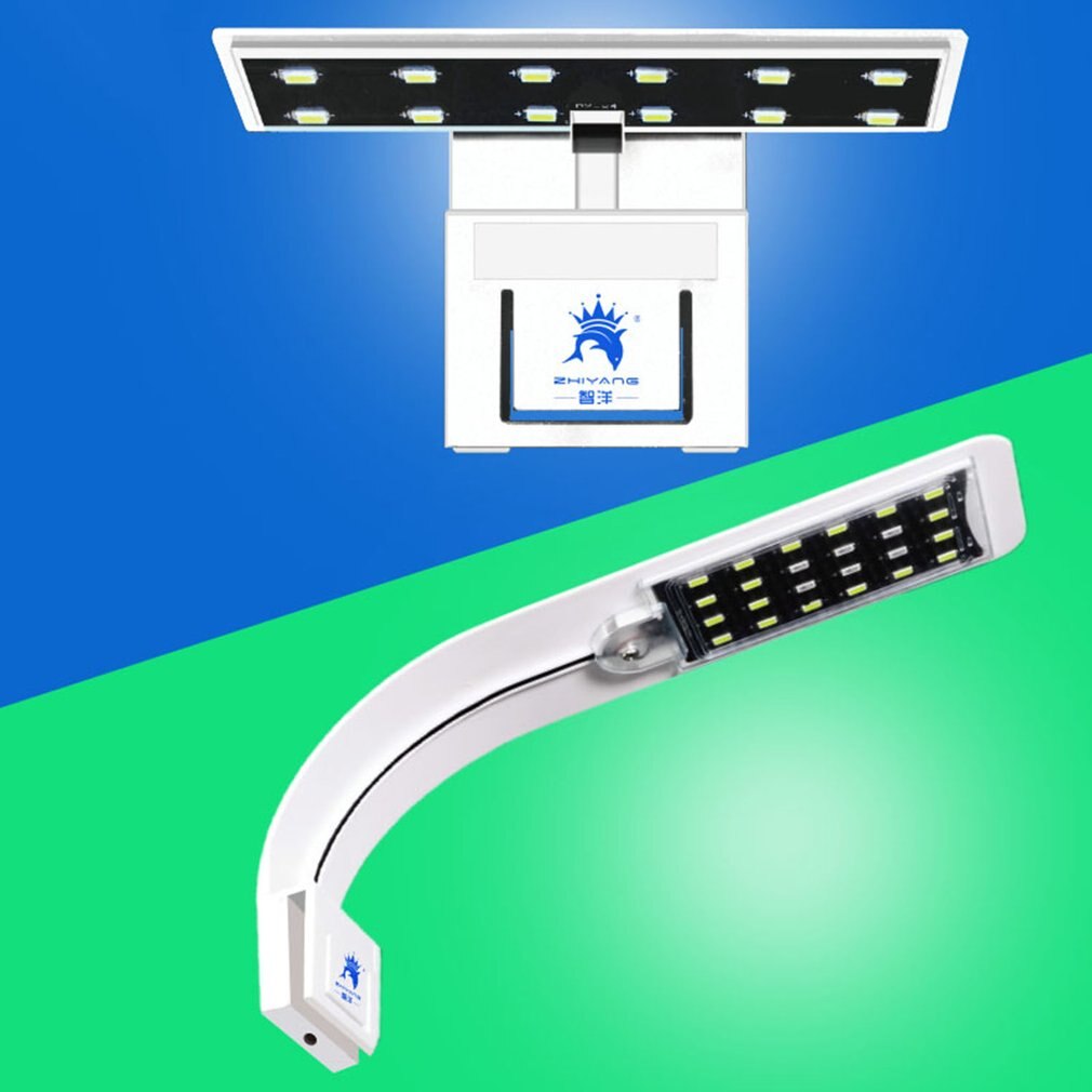 Hohe Helligkeit Aquarium flexibel Clip Lampe Fisch Panzer Über Kopf LED Aquarium Wasser Clip Lampe Für Beleuchtung