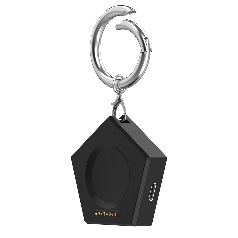 Cargador portátil magnético, base de carga inalámbrica tipo C/puerto Micro para Oneplus Watch2 OPPO Watch X/4pro/3 Pro/3/2/SE: Negro