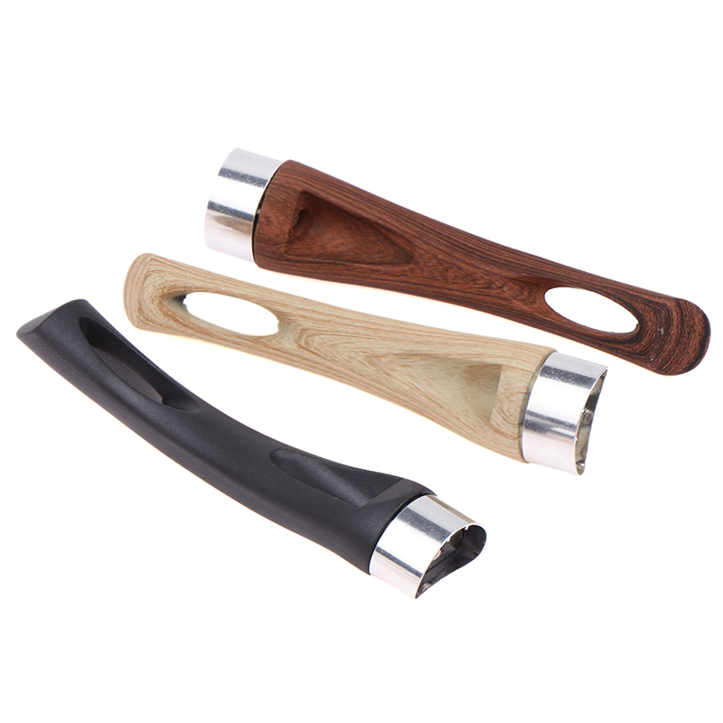 Universal Ergonomic Bakelite Pan Pot Handle Anti Scalding Pan Substituição de acessórios de cozinha, Aperto de baquelite removível, 1 conjunto