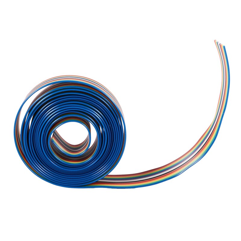 2M 1.27mm Pitch 16 Pin Flat IDC Ribbon Extension Cable Wire