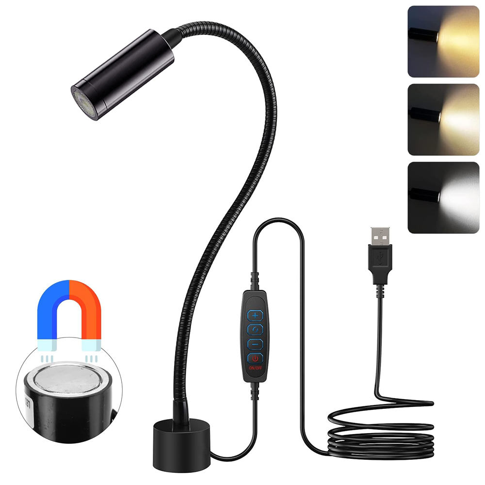 LED Zwanenhals Naaimachine Licht Dimbaar Magnetische Mount Kolomboor Licht Werk Leeslampen Werkbank Verlichting Gereedschapslamp