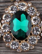 10 stk/parti 25mm*31mm diamantknapper i gyllen legering flatback dekorasjoner akryl rhinestone knapp gjør-det-selv bryllup tilbehør: Nr. .8