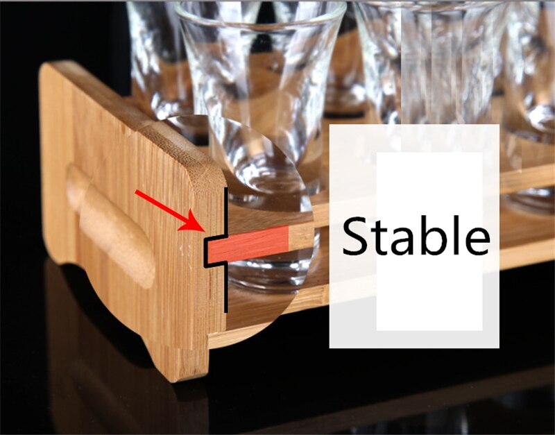Présentoir à Cocktail verre cristal | Ensemble de Bar, verre de cristal, tasse de liqueur, ensemble de gobelets de liqueur avec support de la bouteille de vin de 300ml/500ml