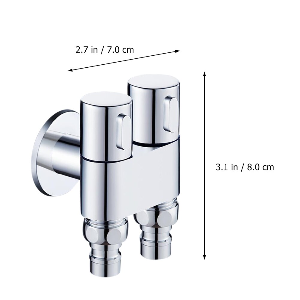 Water Shut Off Valves 1/2 Inch 3/4 Inch Threaded Toilet Faucet Valves Supply