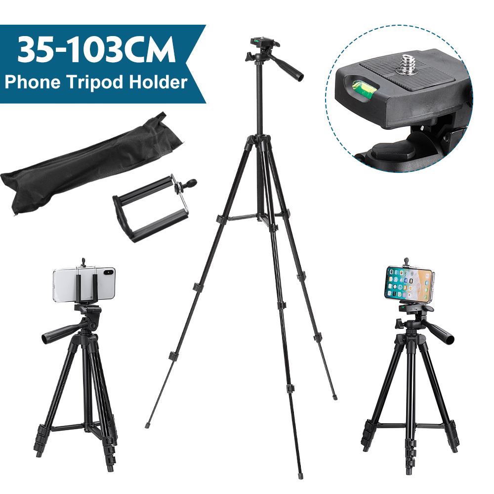 Tripod For Mobile Bluetooth Remote Control Long Tripod Self-Timer Camera Shutter Clip Holder Tripod Set Smartphone Tripod: Without Bluetooth