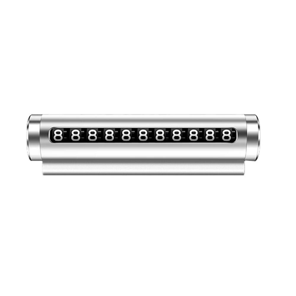 Stilig bil midlertidig stopp metall parkeringskort rotere telefonnummer display plate midlertidig parkeringsskilt