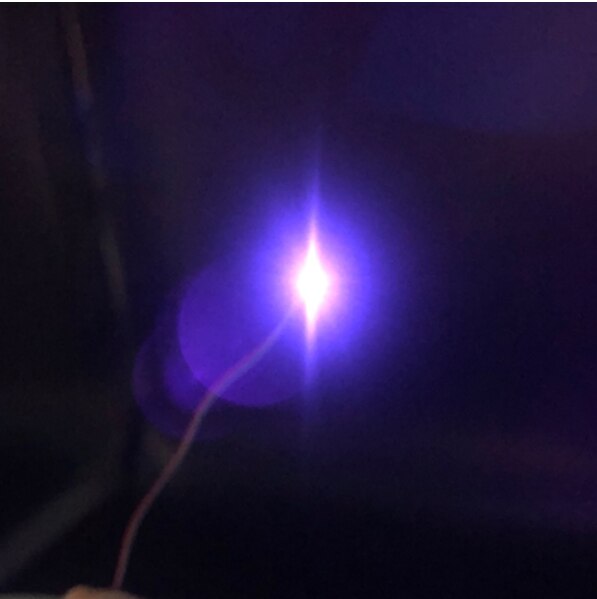 Pre-wired 3V #0402 SMD LED Cold White, 30cm wires pre soldered,hobby model kit/car/railway/railroad/starship/gundam lighting: purple5pcs