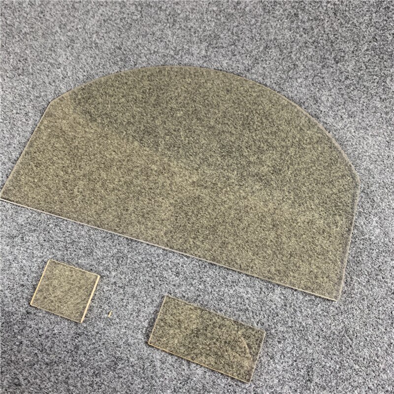 50 x 80mm keramiske mikrokrystallinske transparente glasplader mikrobølgeovn plade komfur pejs panel ildfast glas