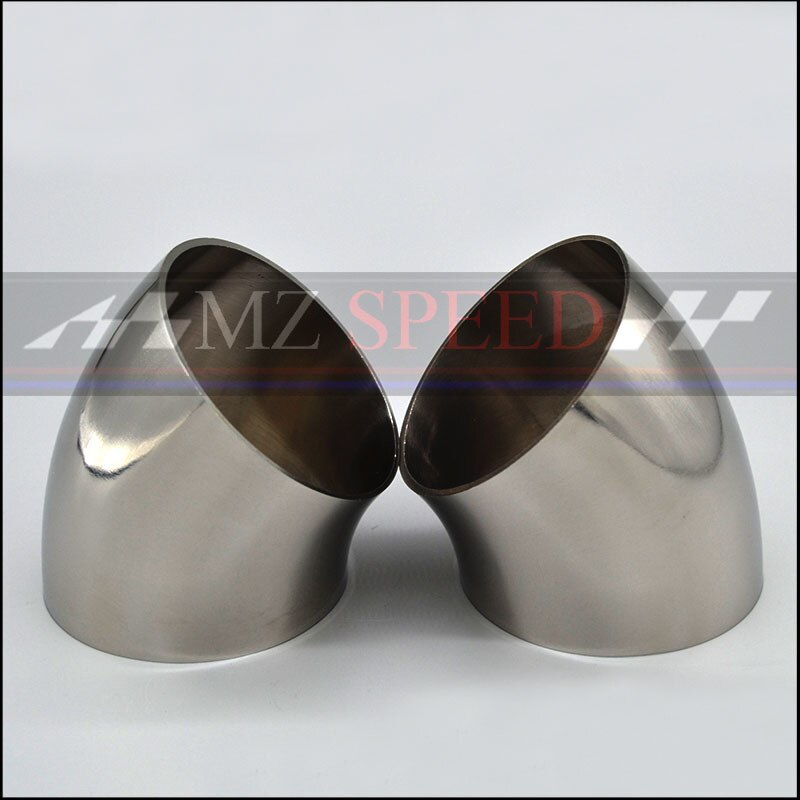 1PCS car accessories Automobile exhaust pipe muffler turns into stainless steel elbow 45 degree Angle pipe to reduce diameter