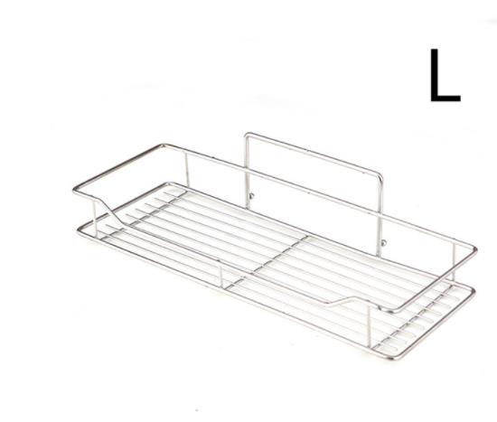 Neodrain Wandnis van roestvrij staal, randloos, 60 x 30 cm, douchenis, enkele plank, opslag voor badkamer, geborsteld