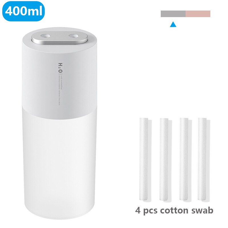 1.0l grande capacidade umidificador de ar dupla spray 2200mah usb recarregável sem fio ultra-sônico xiaomi aroma difusor luz fogger: 02 / USB models
