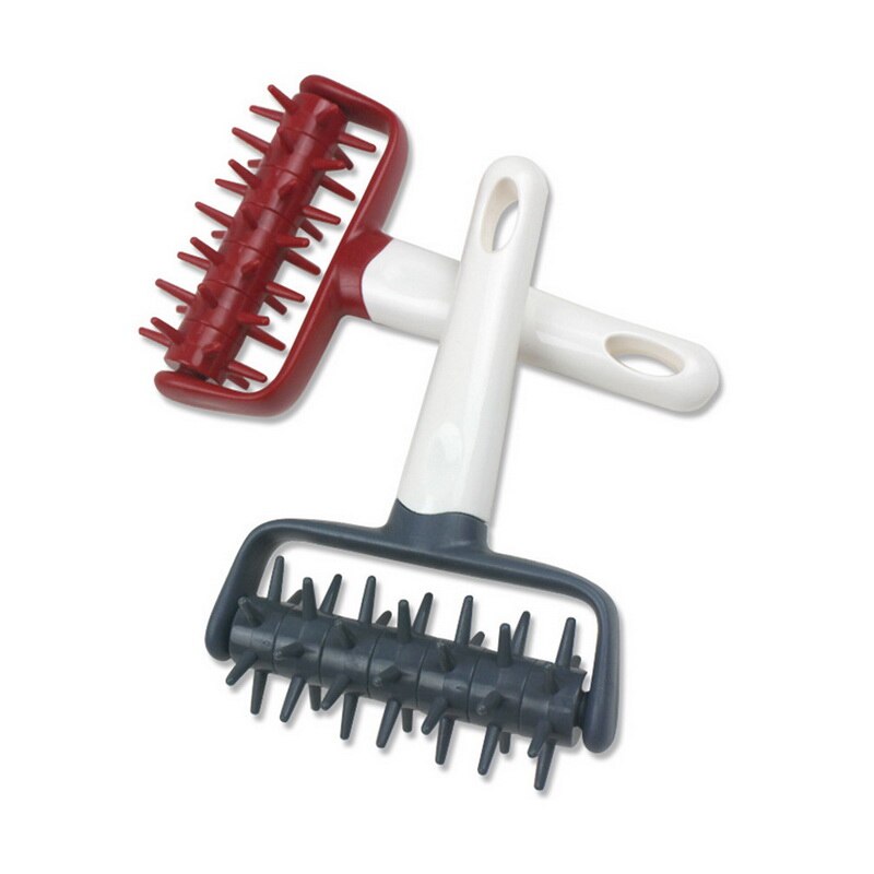 With Spikes Grid Cutter Hole Punch Handheld ABS Pizza Needle Roller Cake Bread Baking Tool Restaurant Bakery Home Kitchen DIY