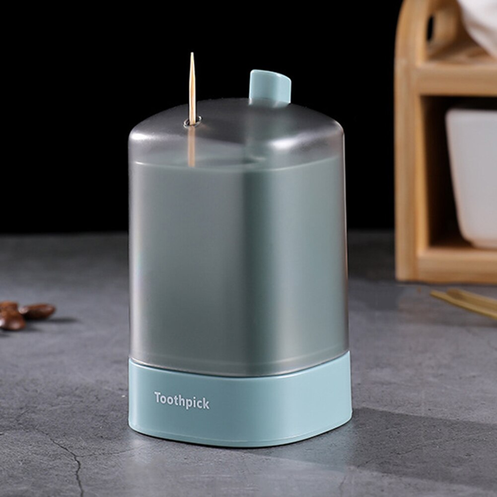 Self Toothpick Box Portable Toothpick Holder Container Restaurant Kitchen Toothpicks Dispenser Home Items9.5x5.5cm: A