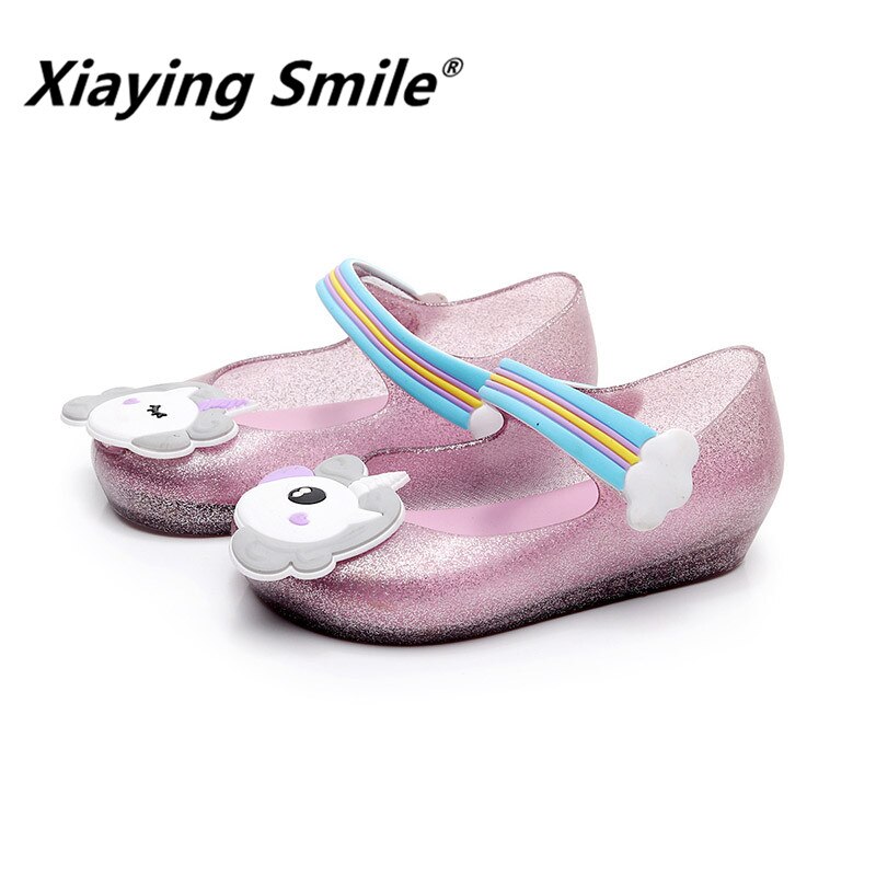 Xiaying Smile children Jelly shoes Style Summer Unicorn Rubber bottom baby boys girls casual comfortable kids sandals