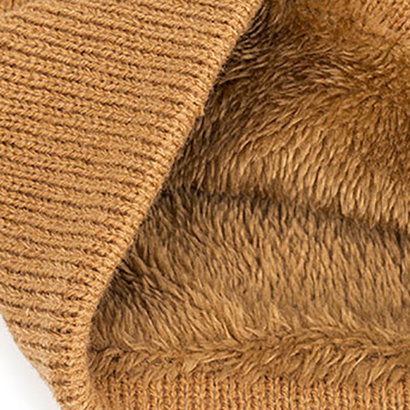 Vinter dubbellager stickad halsvärmare vindtät enfärgad supermjuk wild loop halsduk unisex vinter män kvinnor plysch halsduk krage