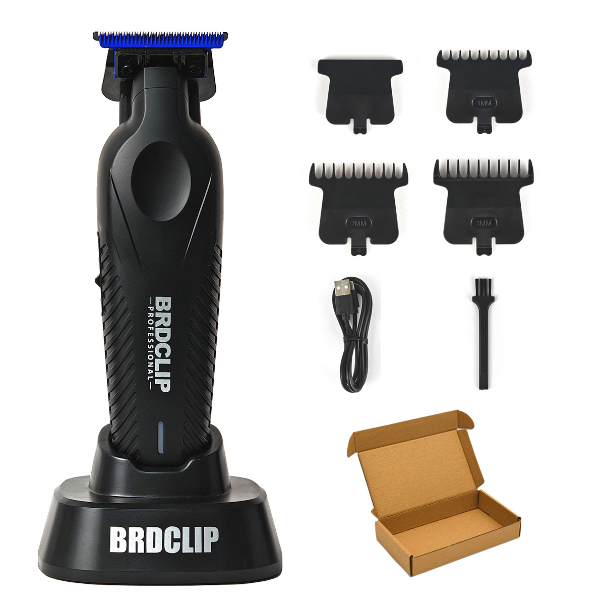 BRDCLIP BRD9615 9000PRM Professionele heren Tondeuse Kapper Afwerking Elektrische Tondeuse DLC Blue Blade Haar Snijmachine
