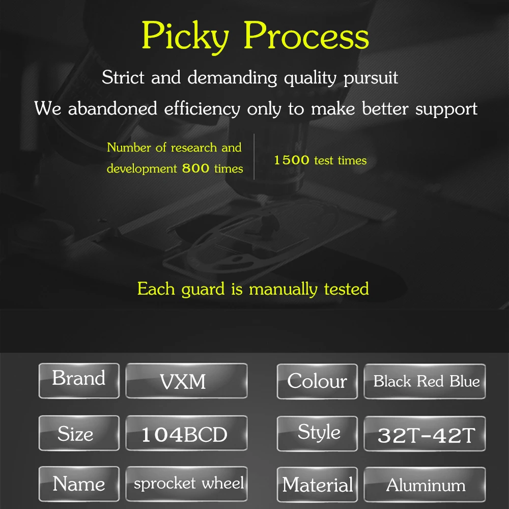 VXM MTB Bike Crank Star Ring Protector 104BCD 32/34/36/38T/ Chainring Protection Cover Cycling Crankset Guard Chainwheel Parts