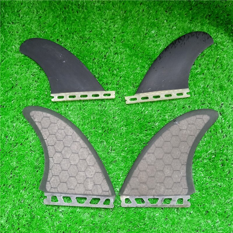 Future surfboard fin Quad fin Black yellow-surf fin Stock surfing 4pcs/set surf fins/twin front fin /twin rear fin