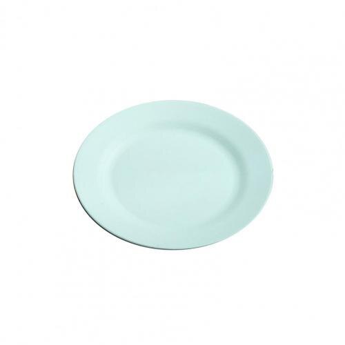 Reusable Attractive Anti-slid Base Easy Clean Food Plate Portable Food Plate Stackable for:  Green 25cm