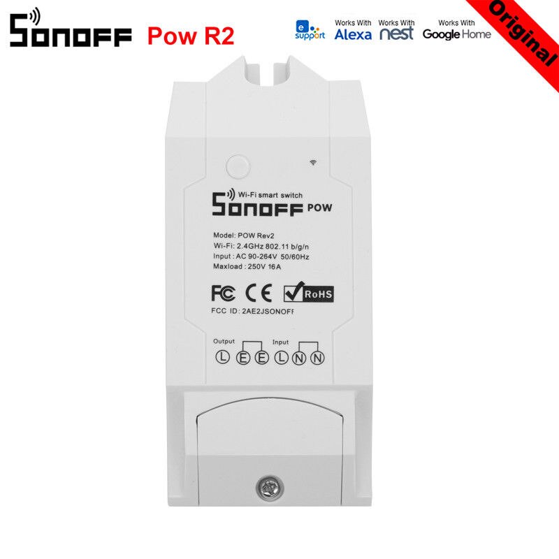 10Stck SONOFF POW R2 16A 3500W Wifi Schalter Regler Echtzeit Energie Verbrauch Monitor Messung Für Clever Heimat automatisierung