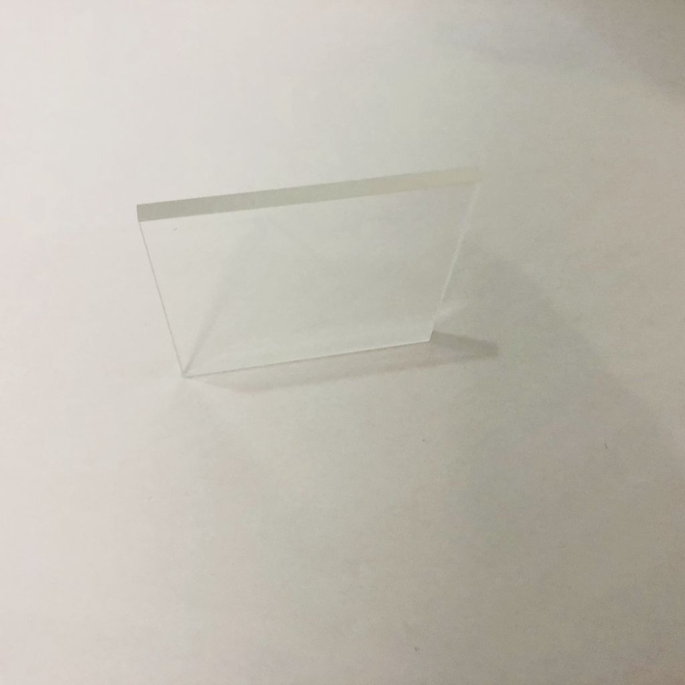 Maat 50x50mm vierkante plaat saffier venster glas