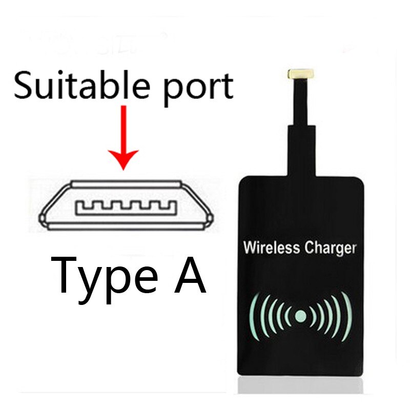 10W Wireless Charger Kit Qi Wireless Receptor Coil Receiver For iPhoe 12 11 7 6s 5s for Samung S20 S10 S6 Note10 Phone Charger: A Receiver