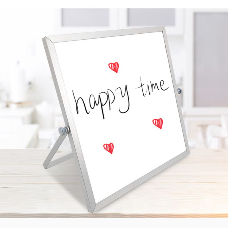 Magnetische Löschbaren Whiteboard Schreibtisch Doppelseitigen Nachricht Bord Stand Mini Staffelei für Schule Büro
