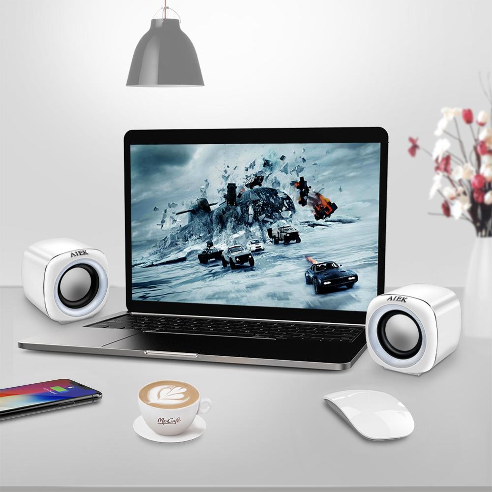 Usb 2.0 Pc Speakers Stereo Wired Mini Computer Speakers Voor Desktop Notebook MP3 MP4