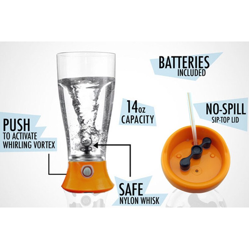 Elektrisk protein shaker blender kop mælk drikke vand vortex mixer juicer flaske krus bærbar lækagesikker husholdning