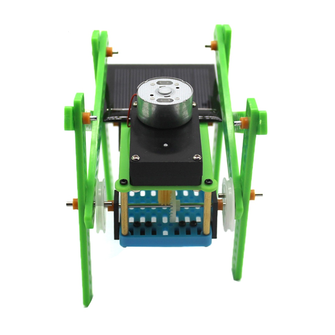 Grappige Assembleren DIY Puzzel Speelgoed Kinderen Educatief Gadget Zonne-energie Viervoeter Smart Robot Classis Energie Kit Kids